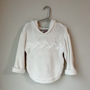 Tahari Baby Girl White Hoodie Sweater
